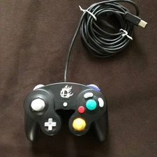 Nintendo GameCube OEM GameCube controller DOL-003 Super Smash Bros. black tested