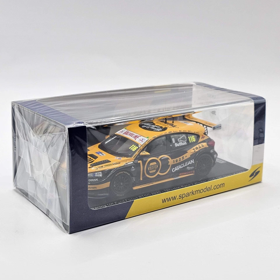 Spark Ford Focus #116 Ashley Sutton BTCC Thruxton Race 2 Winner 2025 1/43 Scale - Image 3 of 4