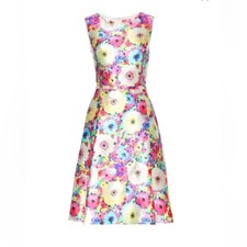 NWOT Oscar de la Renta Floral Multicolor Dress size6