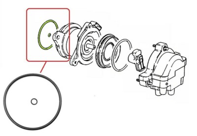 Zündverteilerläufer Dichtung Dichtring OPEL 2.0i 16V  C20XE / 2.0 turbo C20LET