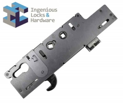 Geniales UPVC Türschloss GetriebeMittelgehäuse 45 mm Backset Doppelspindel