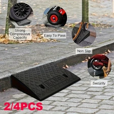 Curb Ramp for Driveway Heavy Duty Driveway Ramp Tread & Threshold Portable Ramp