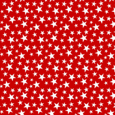 Studio E My Happy Place Tossed Little Stars Red Cotton Fabric By Yard