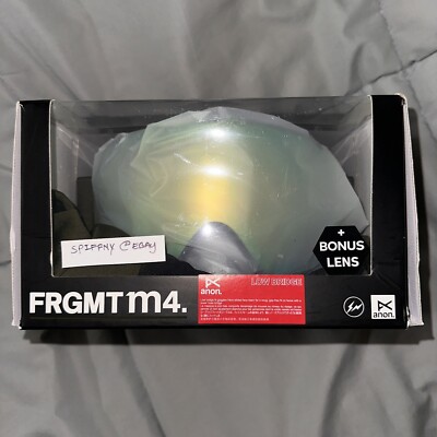 Burton Anon Fragment M4 Toric Low Bridge Fit Goggles Bonus Lens MFI Face Mask