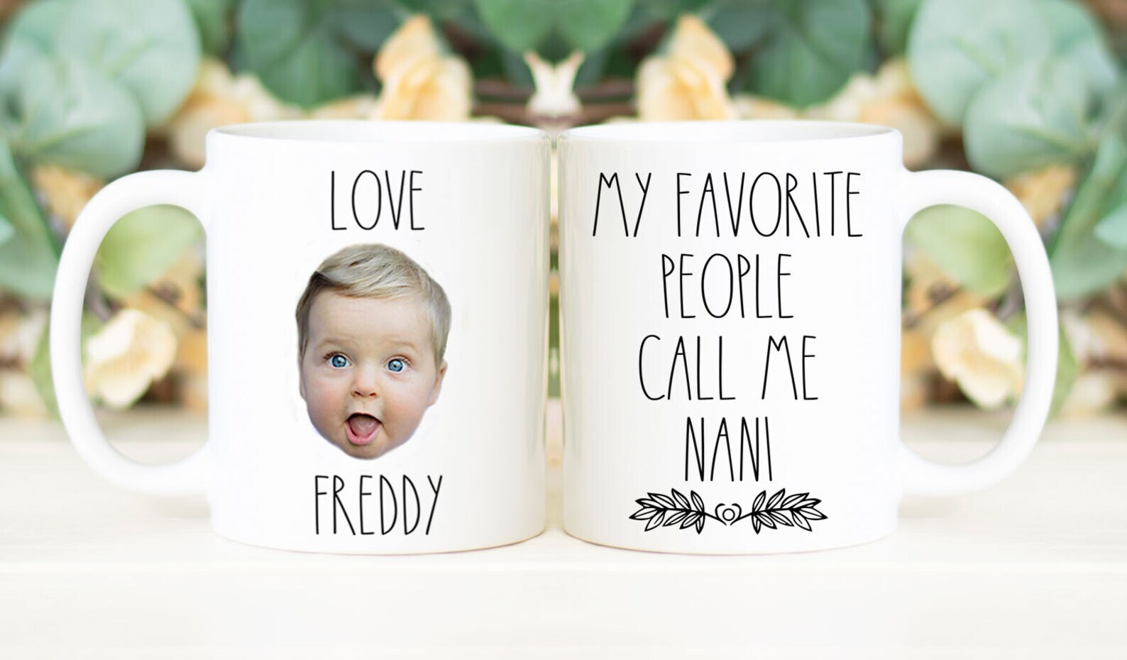 My Favorite People Call Me Nani Coffee Mug Custom Face Mug Personalized With