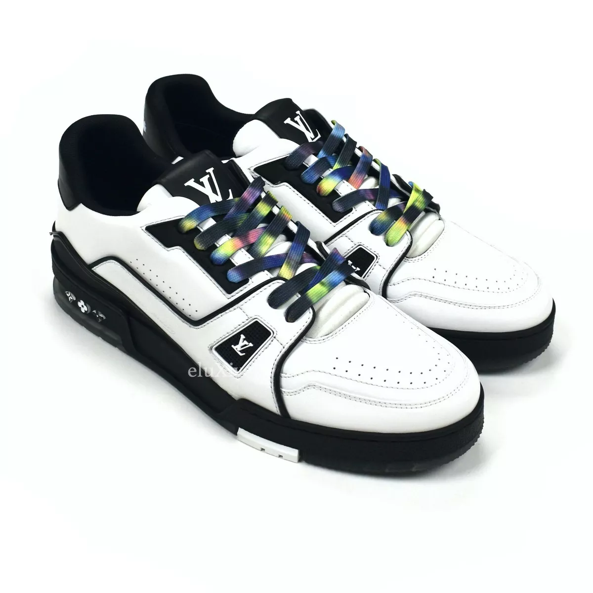 louis vuitton trainers black white