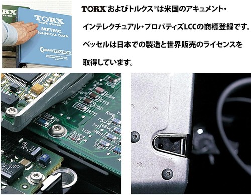 New VESSEL 40V Compatible Single Head Torx Gosai Bit Set of 5 GS5P-33 from Japan - Picture 4 of 6