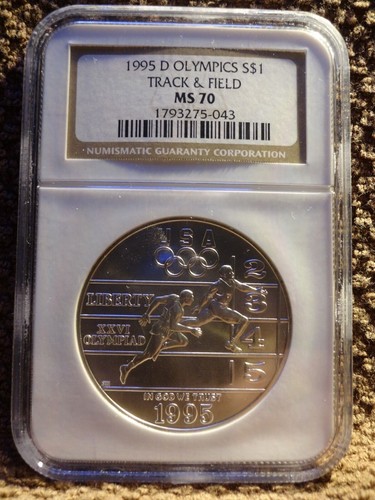 1995 D Olympics Commemorative Set 4 Coins NGC MS 70. Perfect Coins - Picture 7 of 13