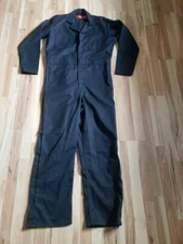 Mens Red Kap Long Sleeve Coveralls Black 42-LN 