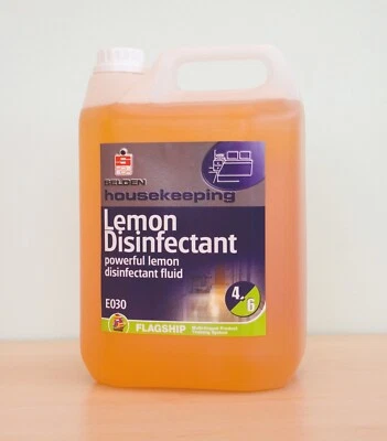Lemon Disinfectant 5 Litre Selden Janitorial Cleaner Commercial