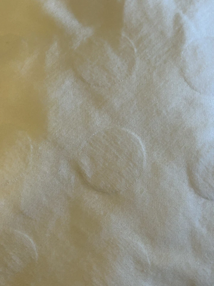 Cobertor acolchoado para berço 32x45 ferragens de restauração branco com pontos para baixo - Imagem 3 de 4