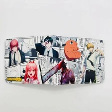 Chainsaw Man Pochita Makima Cartoon Purse ID Credit Card Holder Leather wallet