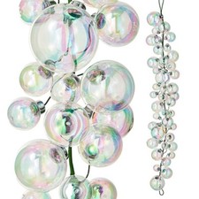 4' IRIDESCENT BALL GARLAND 48in Plastic Christmas NEW RAZ Import G4232700