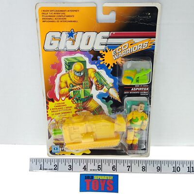 Vtg GI Joe ASPIRTOX Clean Sweep ITALY eco warriors figure Italian