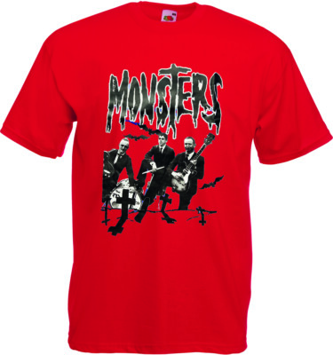 THE MONSTERS  Burn in hell T-Shirt, red