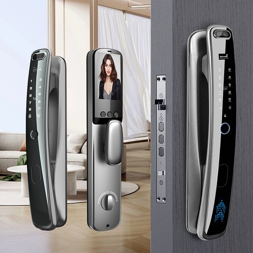 3D Face Recognition Unlock Digital Door Lock With Camera FIngerprint Password DE - Picture 13 of 24
