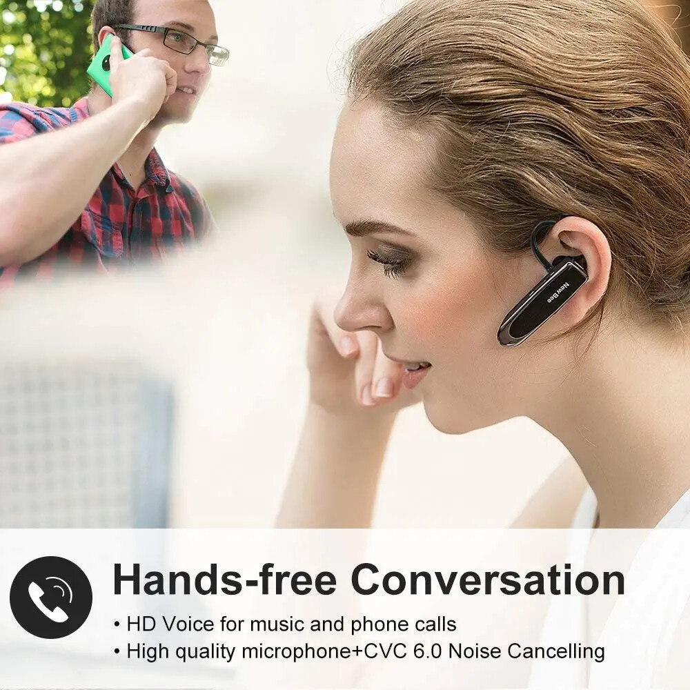 Bluetooth Headset With CVC8.0 Dual Microphone Noise Cancelling Wireless - View #8