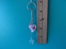 Heart/Love Charm Key Chain 5"in long with keyring