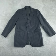 Ermenegildo Zegna 40R Mens Pinstripe Suit Jacket Made In Switzerland 4623
