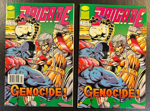 Brigade 2 NEWSTAND Variant Set Lot Rob Liefeld KEY 2nd app Battleaxe V 1 Image