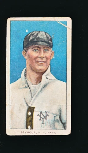 1909 T206 Sweet Caporal CY SEYMOUR Portrait VG