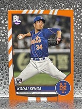 2023 TOPPS BIG LEAGUE CASE HIT SSP KODAI SENGA RC ROOKIE NY METS ORANGE PARALLEL