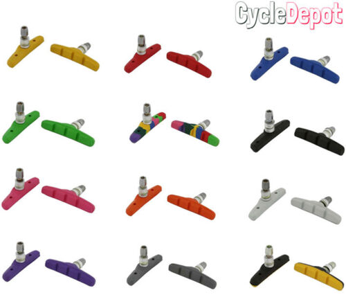 ¡NUEVO! Bicicleta Bicicleta 70mm Zapatas de freno w / Freno tuerca Todos los colores Parte Bike Cruiser Fixi - Imagen 1 de 13
