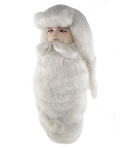 Styles Adult Men Merry Christmas Xmas Party Deluxe Santa Claus Wig And Beard Set - Picture 25 of 112