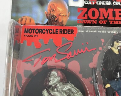 Tom Savini Signed Dawn of the Dead Motorcycle Zombie Reds Action