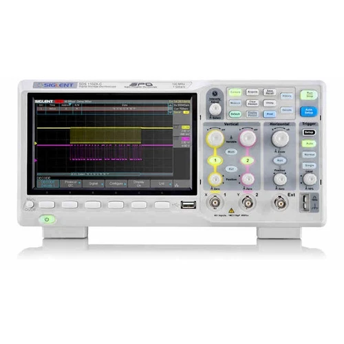 SDS1102X-C 2-Channel 100MHz Bandwidth Super Phosphor Digital Oscilloscope 7''LCD