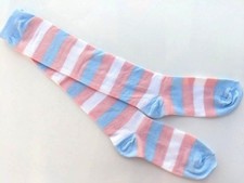 New Transgender Knee High Socks Rocker Hobo Rainbow LGBT Gay Pride