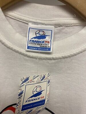 VTG NWT 1998 FIFA World Cup France Coupe Du Monde Shirt Sz VTG NWT 1998 FIFA World Cup France Coupe Du Monde Shirt Sz