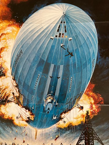 PÓSTER DE PELÍCULA "THE HINDENBURG" ORIGINAL - VINTAGE 1975 INSERTADO - THRILLER - Imagen 3 de 8