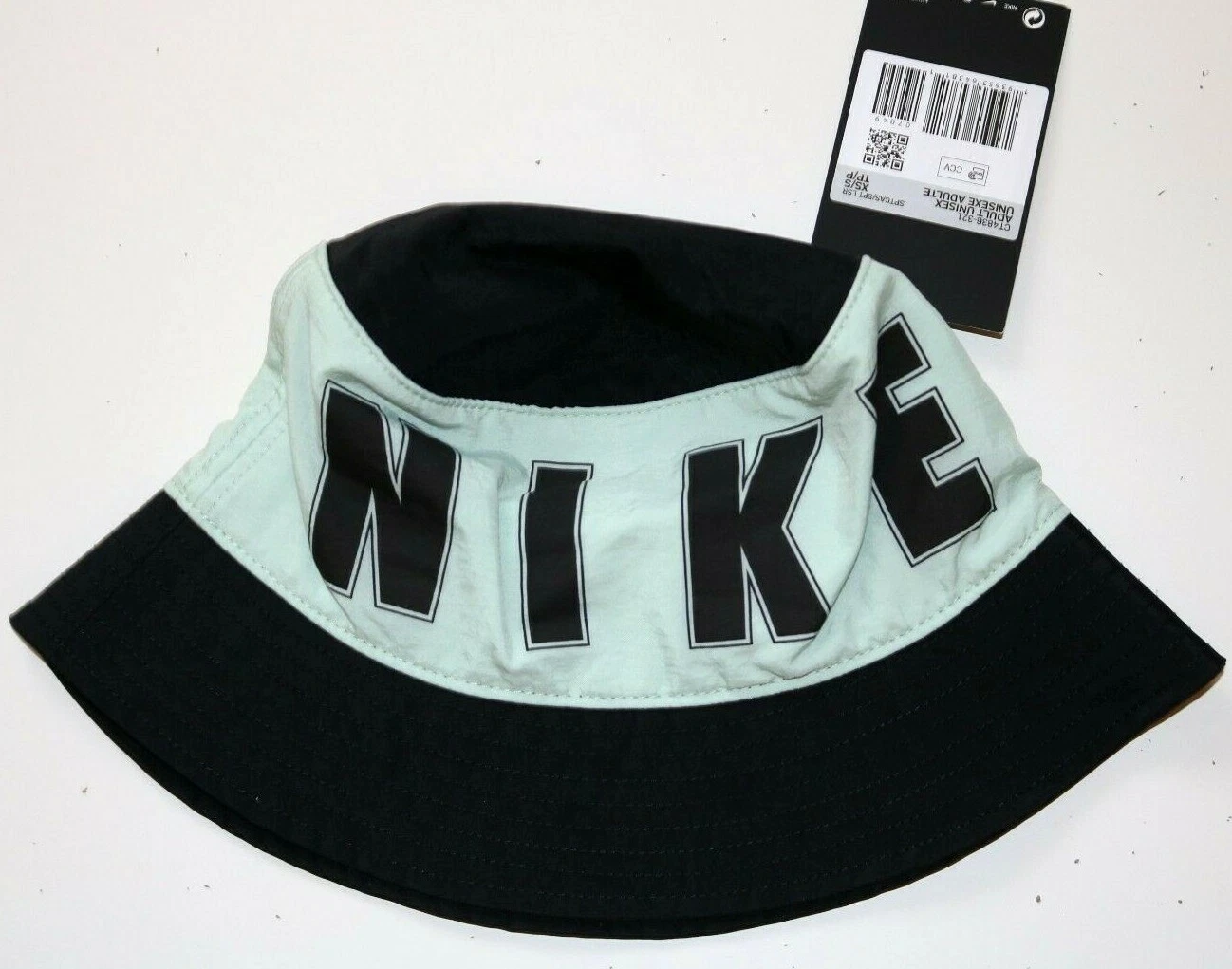 NIKE SPORTSWEAR WOVEN LOGO BUCKET HAT PISTACHIO FROST CT4836-321 UNISEX M/L