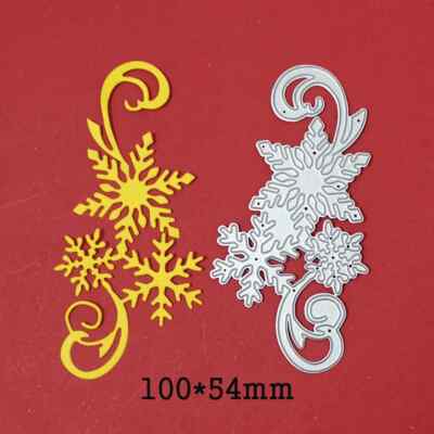 Snowflake Swirl Edge Border Metal Cutting Dies Scrapbooking Card Making Craft