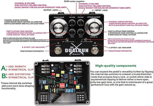 DemonFX The Dual Gun Overdrive/ Dist / Boost High quality Guitar Tones - Picture 6 of 6
