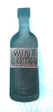 Metal Wine Bottle Cork Holder Wall Mount by Epic Products