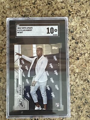 2020 Topps Update Luis Robert In Suit SP #U173 Rookie SGC 10 White