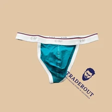 C-IN2 men Teal Blue ThrowBack cotton G-string Thong underwear size S M