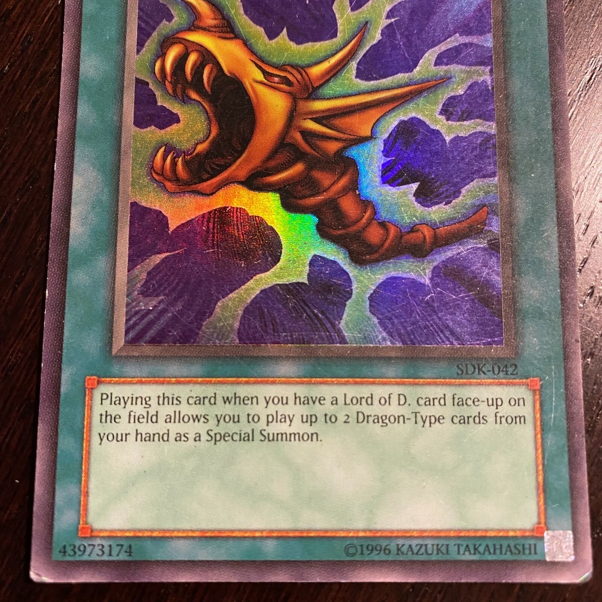 カイリュウ　カードダス　1997 1996 Yu-Gi-Oh! The Flute Of Summoning Dragon Holo Rare Card