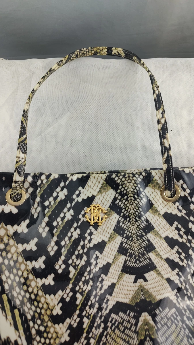 ROBERTO CAVALLI BORSA DI PLASTIC SHOULDER BAG CASUAL VINTAGE BB 501