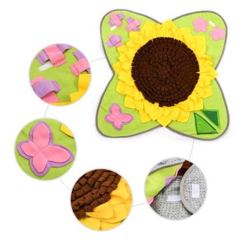 Pet Dog Snuffle Mat Nose Smell Training Blanket Sniffing Pad Slow Feeding Bowl - 第 5/8 張圖片