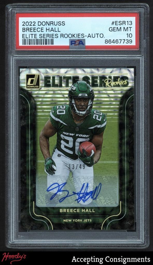 Breece Hall Panini Donruss Elite Series Rookies #ESR13 Autograph