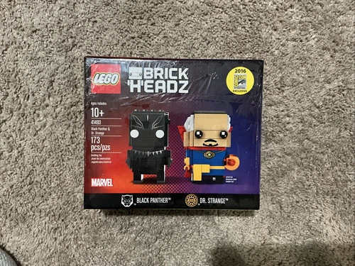 LEGO BRICKHEADZ: Black Panther & Doctor Strange (41493) SDCC RARE
