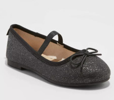 Toddler Girls Georgetta Slip-On Ballet Flats Cat  Jack Black Glittery Sparkle 9