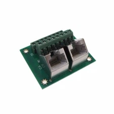 Dual RJ45 Ethernet Breakout Board Module 45D Screw Terminals