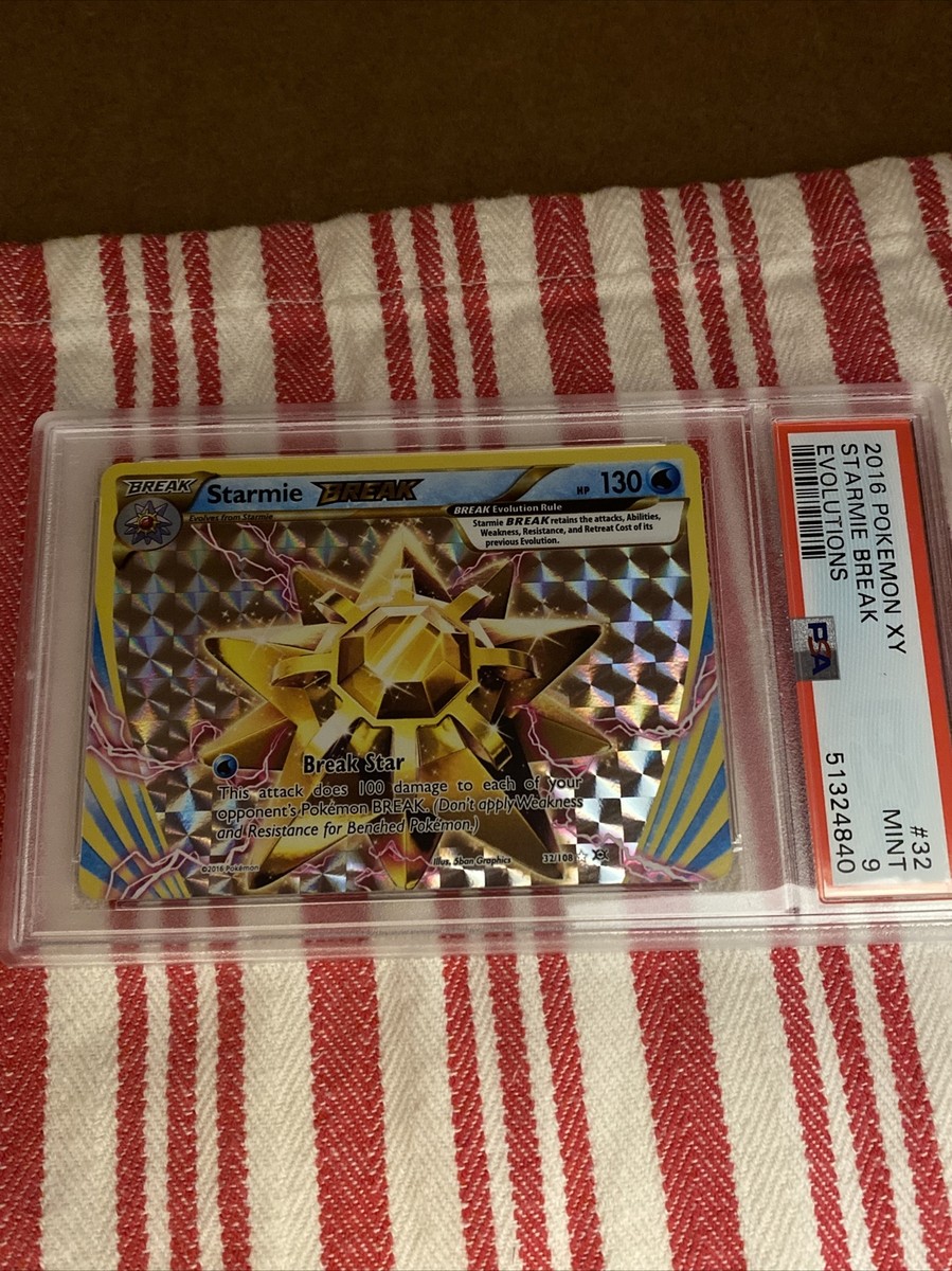 ホウオウBREAK PSA9 PSA 9 Mint Starmie BREAK 32/108 XY Evolutions HOLO RARE | eBay