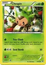 Chespin 9/162 Common - Pokemon XY Break Through Card NM