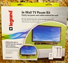 Legrand In-Wall Flat Screen TV Power&Cable Concealment Kit White HT2202-WH-V1