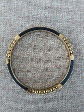 Black Brass Decorative Indian Style Bangle Just Over 2.5" Diameter